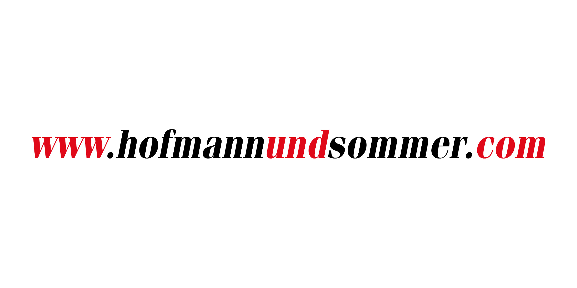 Domain of the website Hofmann & Sommer dotcom
