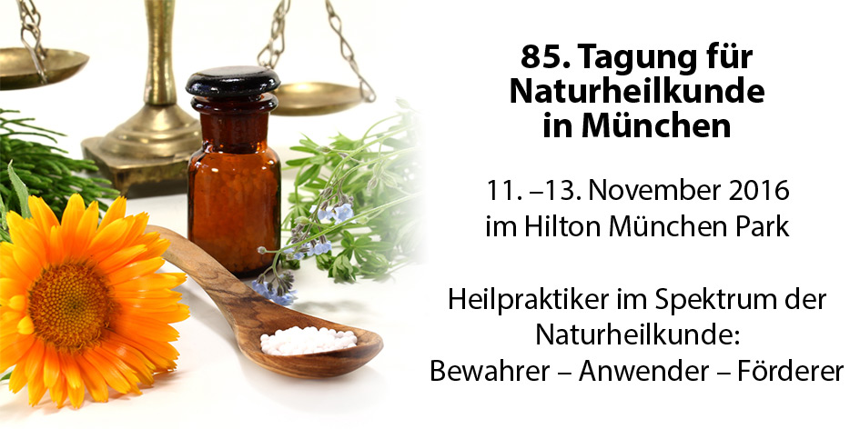 Ankündigung der 85. Tagung für Naturheilkunde in München